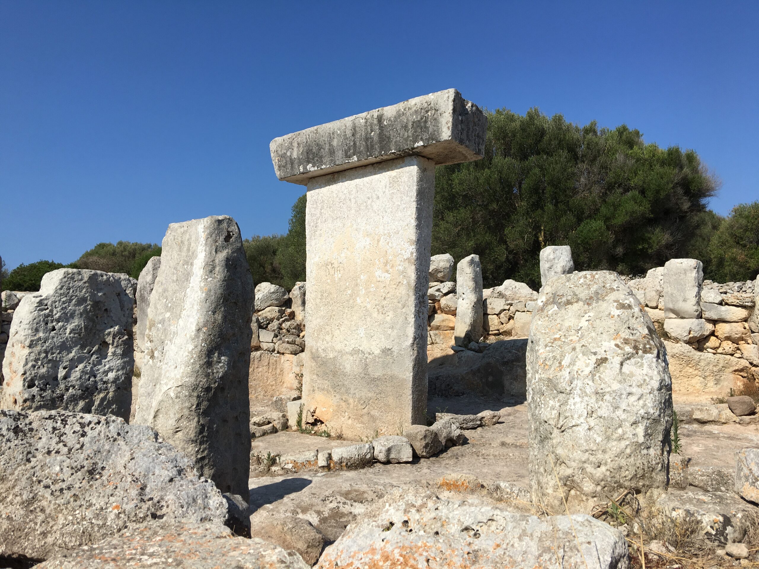 The 5 meter high Taula at Torralba d'en Salord, Menorca