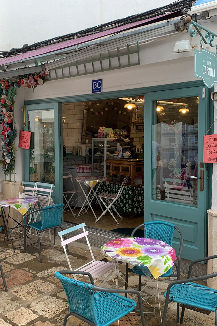 Cada Carmela cafe in Mahon, Menorca