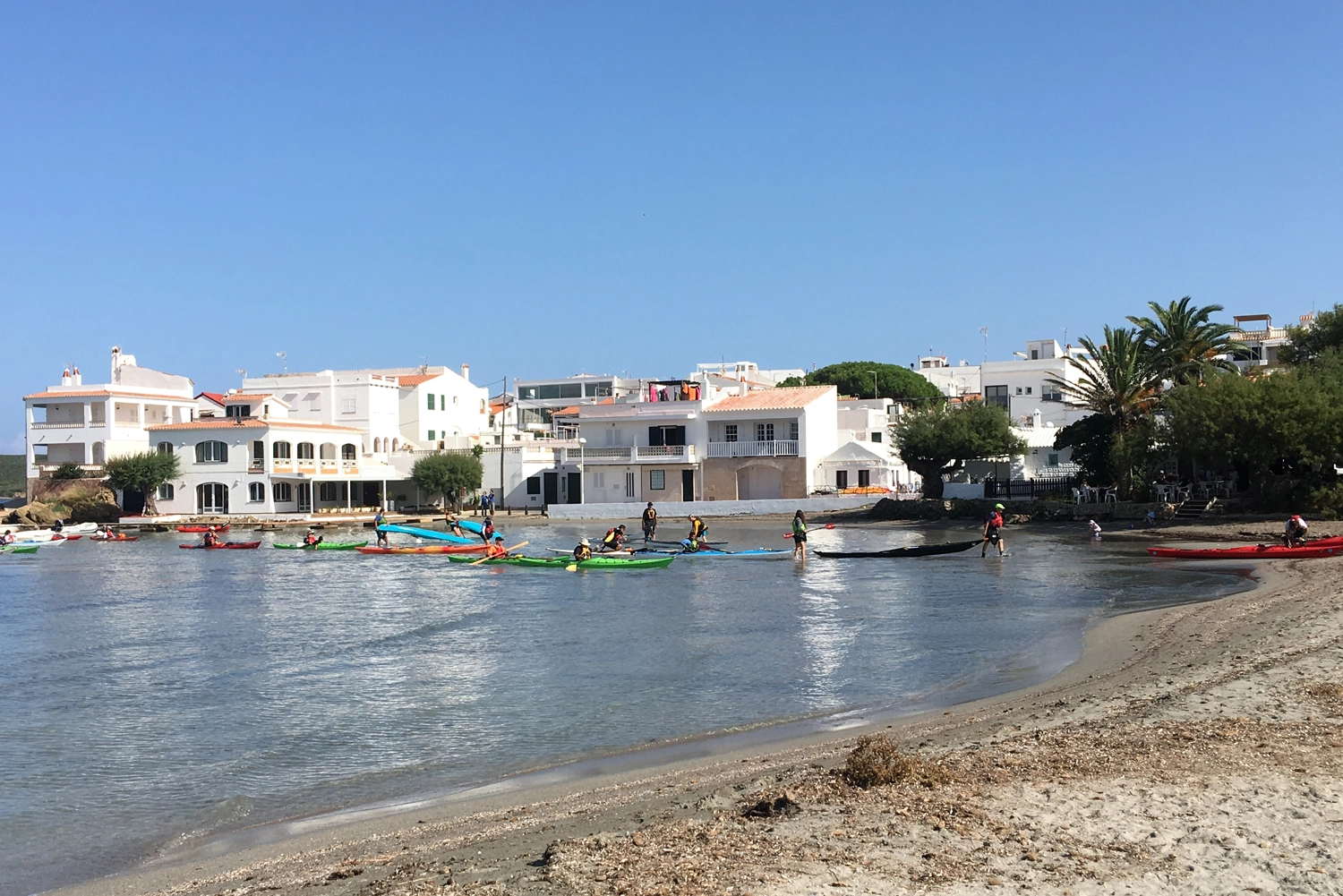 Es Grau beach Menorca turquoise water
