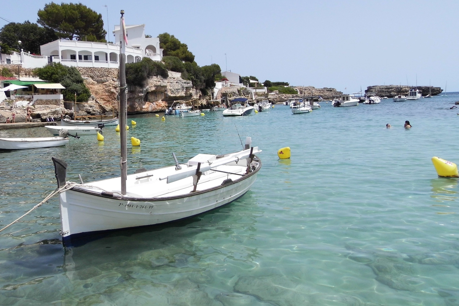 Relaxed waters at Cala Alcaufar