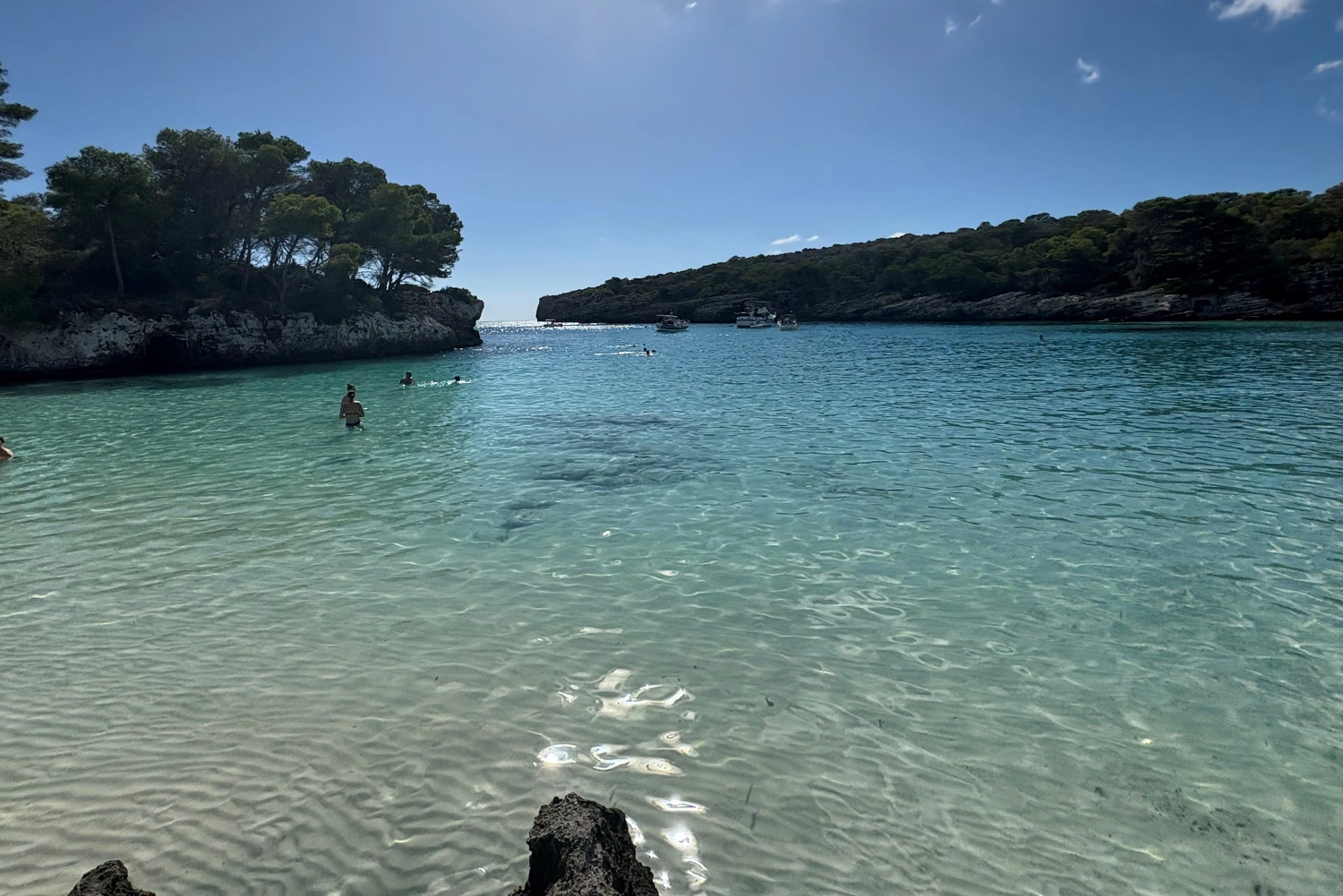Gorgeous clear waters at Cala Turqueta