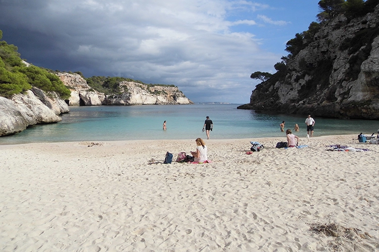 Soft white sand and clear waters