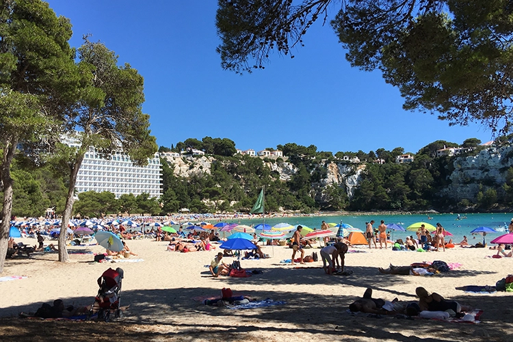 Behind the beach at Cala Galdana