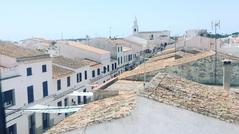 A view south from the Objects found in the Es Molí de Dalt windmill in Sant Lluis