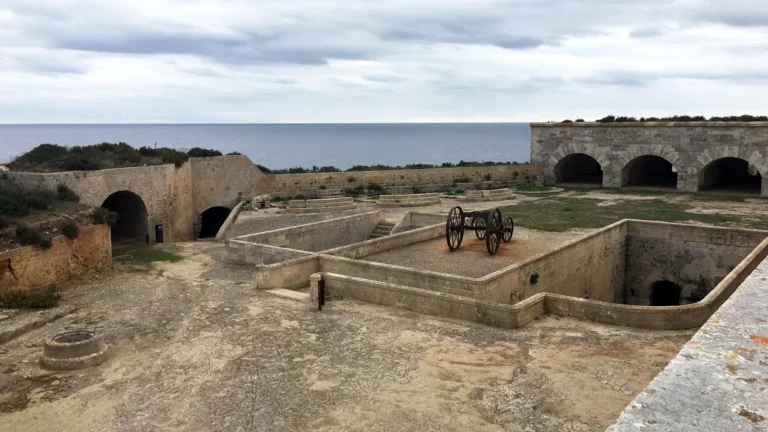 A view out to sea from the fortress of Isabel II on La Mola